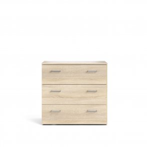 TVILUM Space kommode - egestruktur, m. 3 skuffer 