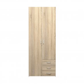 TVILUM Space garderobeskab - egestruktur, m. 2 lger og 3 skuffer