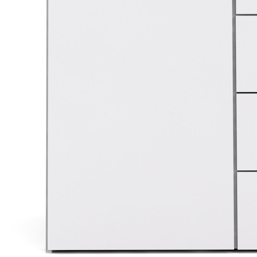 TVILUM Space garderobeskab - hvid tr, m. 2 lger og 3 skuffer