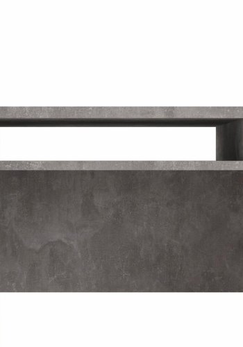 TVILUM Function Plus skrivebord, m. 1 lge, 2 rum og 1 skuffe - gr/hvid folie og plast (110,2x48,2)