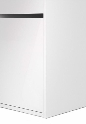 TVILUM Function Plus skrivebord, m. 1 lge, 2 rum og 1 skuffe - hvid folie og plast (110,2x48,2)