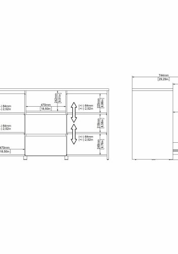 TVILUM Next Sknk 2 lger + 2 skuffer