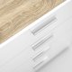 TVILUM Pepe kommode - egetrsstruktur/hvid hjglans, m. 4 skuffer 