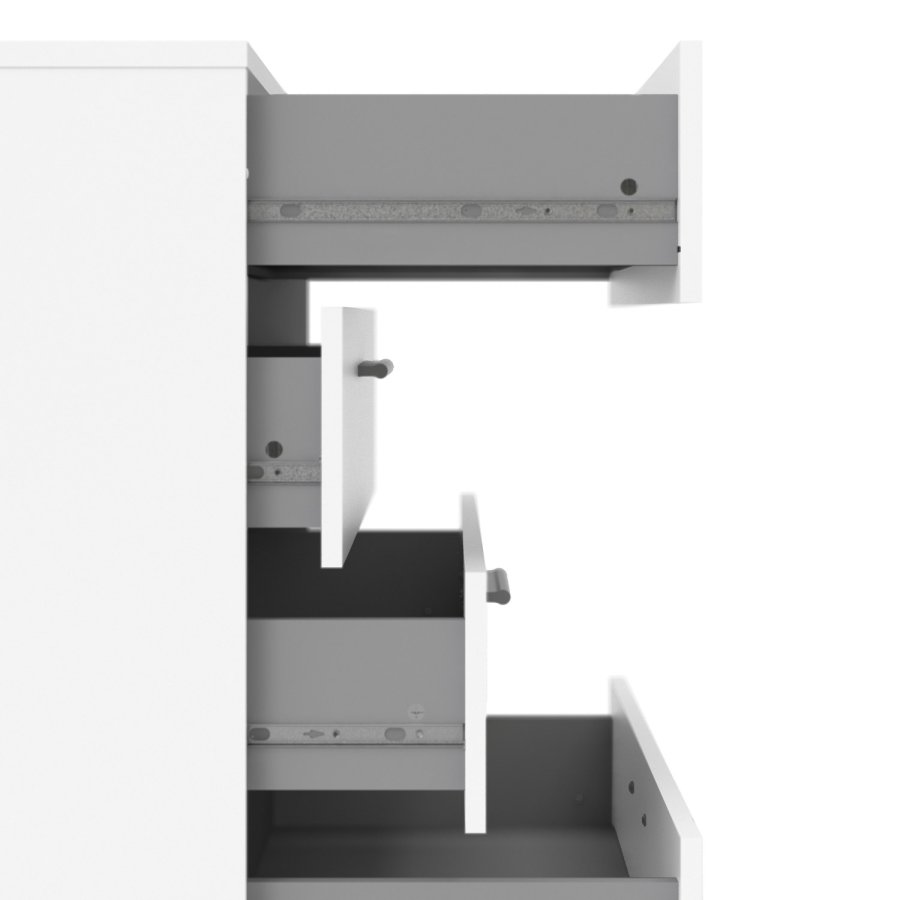 TVILUM Pepe kommode - hvid tr, m. 4 skuffer