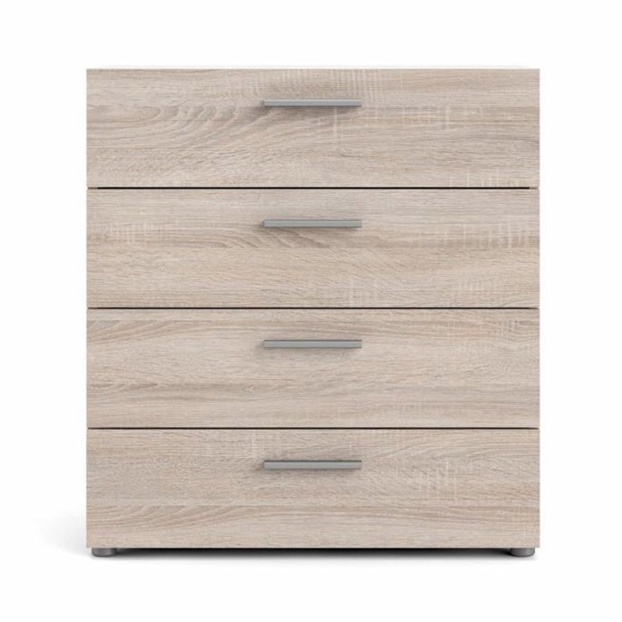 TVILUM Pepe kommode, m. 4 skuffer - trffel folie og plastik