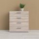 TVILUM Pepe kommode, m. 4 skuffer - trffel folie og plastik