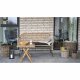 HOUSE NORDIC Trieste havesofa, m. hynde - natur polyrattan og metal