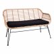 HOUSE NORDIC Trieste havesofa, m. hynde - natur polyrattan og metal