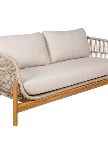 HOUSE NORDIC  Terracina Loungesofa - Loungesofa, akacie, beige, inkl. hynde