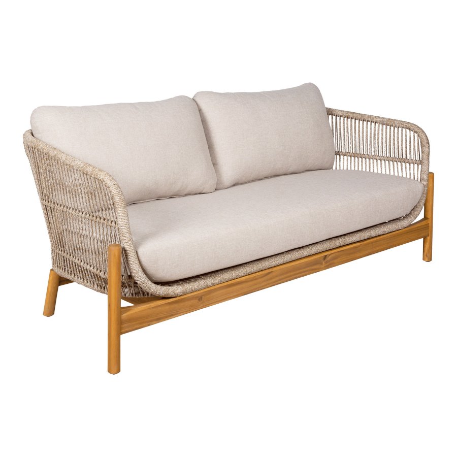 HOUSE NORDIC  Terracina Loungesofa - Loungesofa, akacie, beige, inkl. hynde