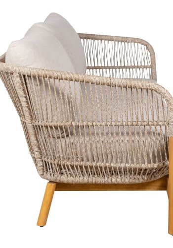 HOUSE NORDIC  Terracina Loungesofa - Loungesofa, akacie, beige, inkl. hynde