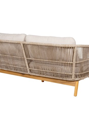 HOUSE NORDIC  Terracina Loungesofa - Loungesofa, akacie, beige, inkl. hynde