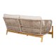 HOUSE NORDIC  Terracina Loungesofa - Loungesofa, akacie, beige, inkl. hynde
