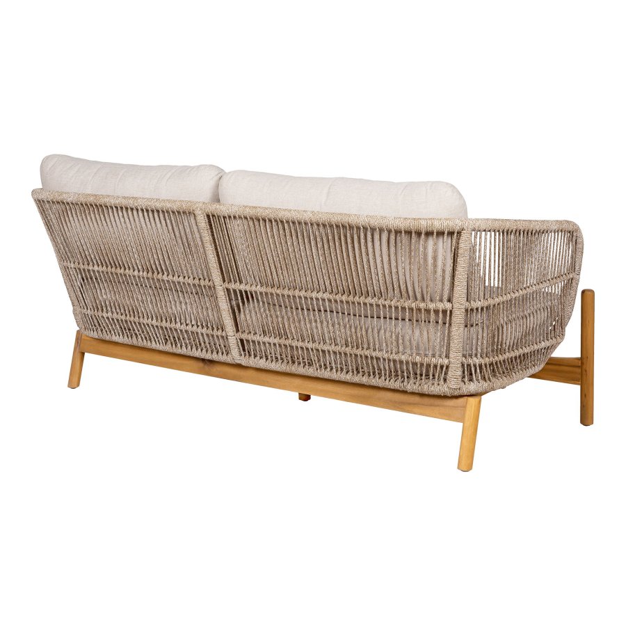 HOUSE NORDIC  Terracina Loungesofa - Loungesofa, akacie, beige, inkl. hynde