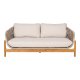 HOUSE NORDIC  Terracina Loungesofa - Loungesofa, akacie, beige, inkl. hynde