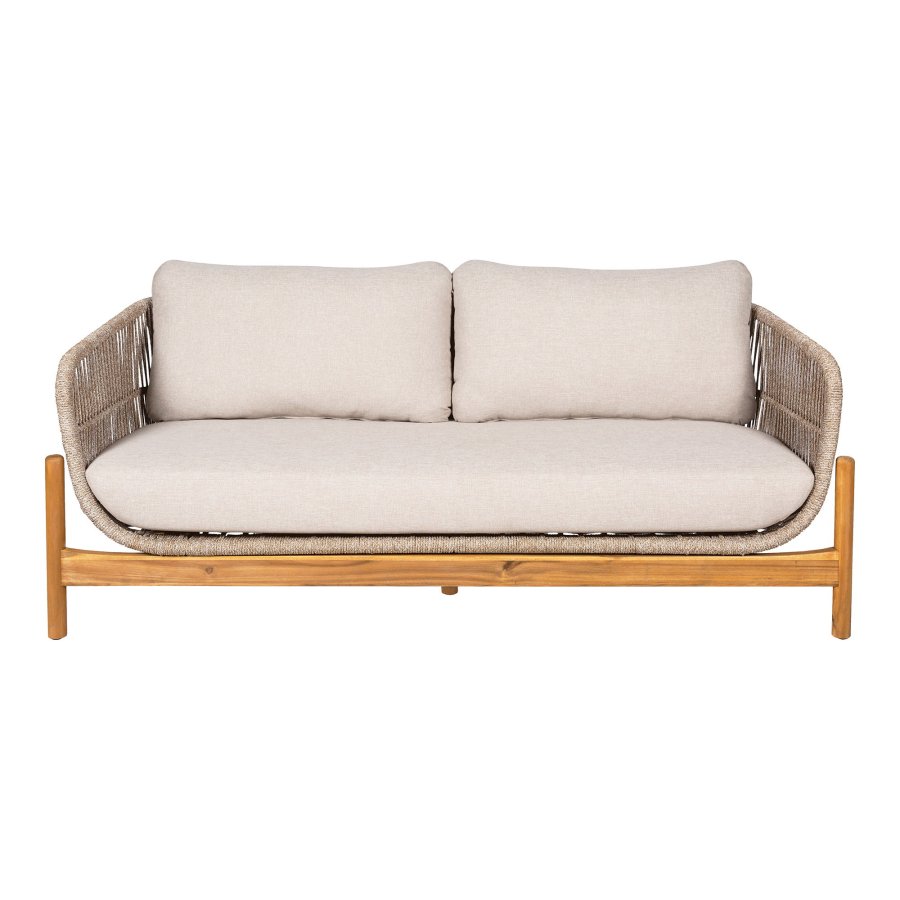 HOUSE NORDIC  Terracina Loungesofa - Loungesofa, akacie, beige, inkl. hynde
