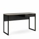 TVILUM Function Plus skrivebord, m. skuffe - sort folie og sort stl (130x48,4)