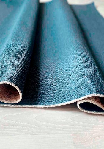 TEPPI EEXFAB797 gulvtppe m. mnster, rektangulr - beige bomuld (120x180)