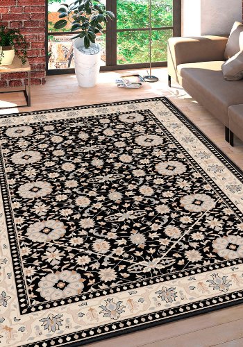 TEPPI WOOSONIL006 gulvtppe m. mnster, rektangulr - multifarvet bomuld (160x230)