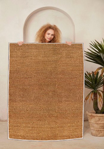 TEPPI WOOSONIL058 gulvtppe m. mnster, rektangulr - multifarvet bomuld (50x80)