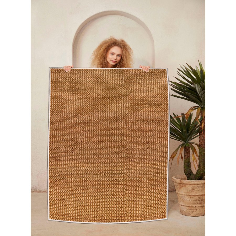 TEPPI WOOSONIL058 gulvtppe m. mnster, rektangulr - multifarvet bomuld (50x80)