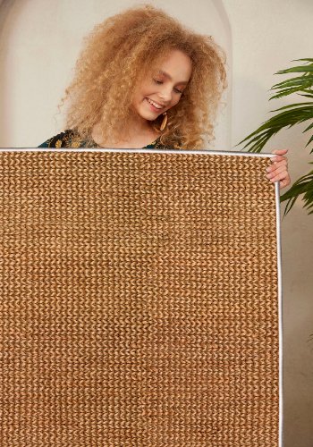 TEPPI WOOSONIL058 gulvtppe m. mnster, rektangulr - multifarvet bomuld (50x80)