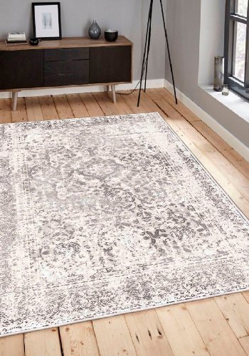 TEPPI WOOSONIL082 gulvtppe m. mnster, rektangulr - multifarvet bomuld (160x230)