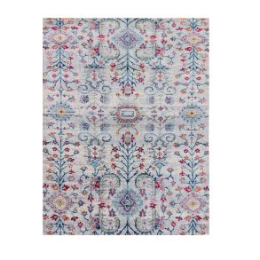 TEPPI WOOSONIL106 gulvtppe m. mnster, rektangulr - multifarvet bomuld (160x230)