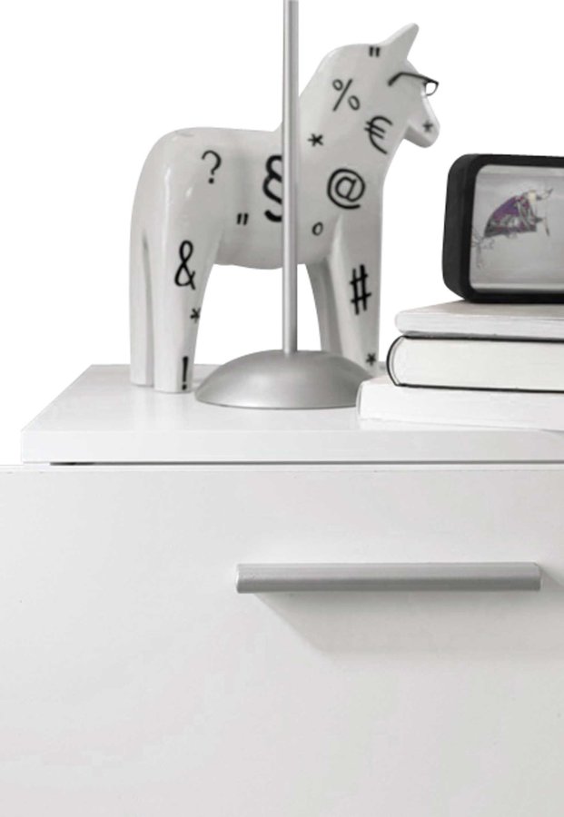 TVILUM Pepe kommode - hvidt tr, m. 4 skuffer