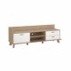 TVILUM Ikast TV-mbel med 1 lge + 2 skuffer, Jackson Hickory/Hvid, 181,9 x 51,2 x 61,6 cm