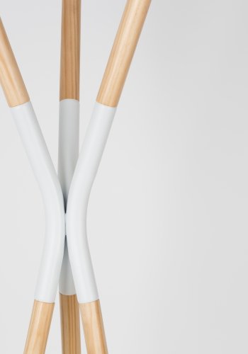 ZUIVER Pinnacle stumtjener - hvid og natur grantr