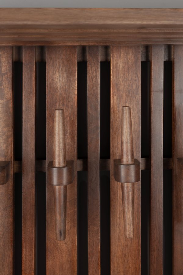 DUTCHBONE Jakub hattehylde, m. knager - valnddefarvet mangotr