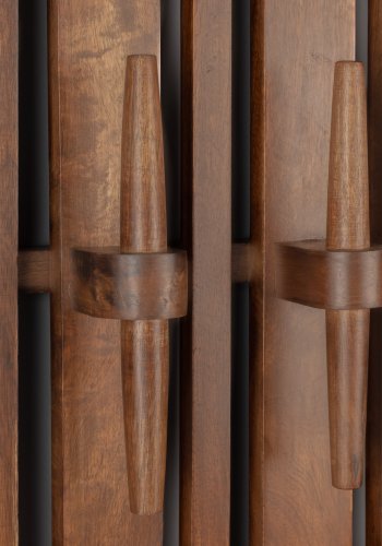 DUTCHBONE Jakub hattehylde, m. knager - valnddefarvet mangotr