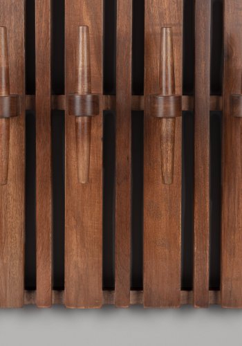 DUTCHBONE Jakub hattehylde, m. knager - valnddefarvet mangotr