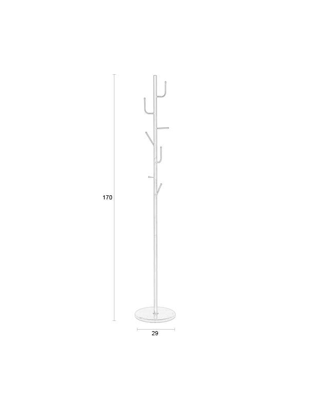 WHITE LABEL LIVING Twiggy stumtjener - sort jern