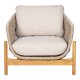 HOUSE NORDIC  Terracina Loungestol - Loungestol, akacie, beige, inkl. hynde