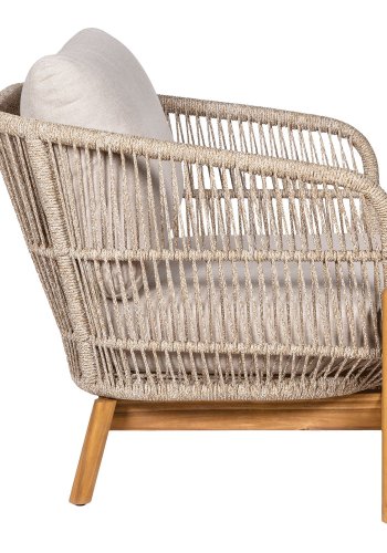 HOUSE NORDIC  Terracina Loungestol - Loungestol, akacie, beige, inkl. hynde