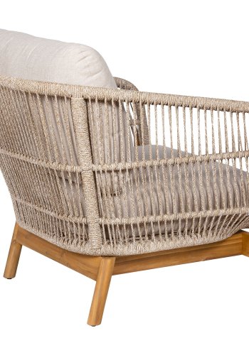 HOUSE NORDIC  Terracina Loungestol - Loungestol, akacie, beige, inkl. hynde