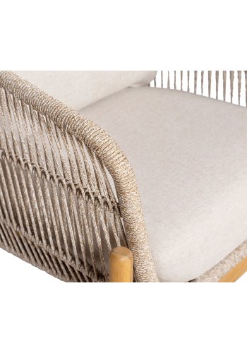 HOUSE NORDIC  Terracina Loungestol - Loungestol, akacie, beige, inkl. hynde