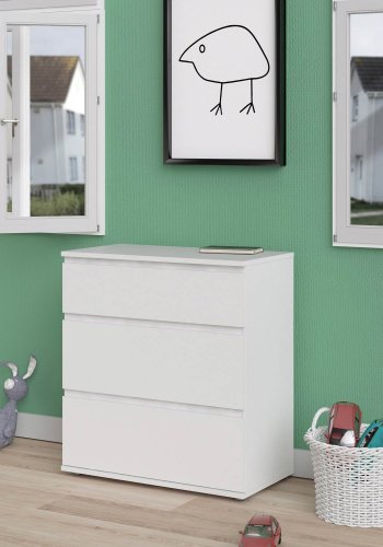 TVILUM Nova  Kommode - Hvid komposittr, (84x40)