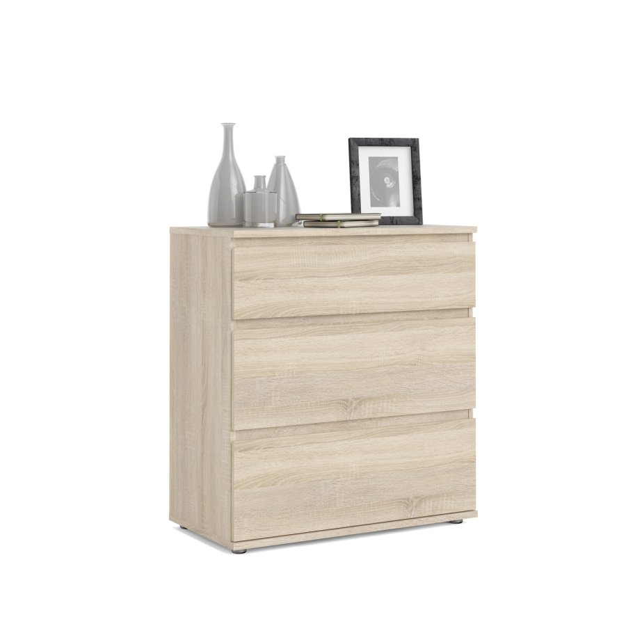 TVILUM Nova Kommode - Naturfarvet komposittr, Eg struktur, (84x40)