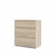 TVILUM Nova Kommode - Naturfarvet komposittr, Eg struktur, (84x40)