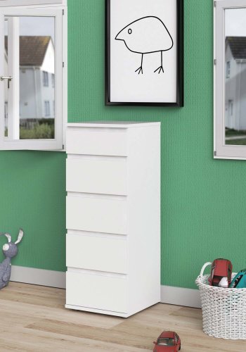 TVILUM Nova  Kommode - Hvid komposittr, (107x40)