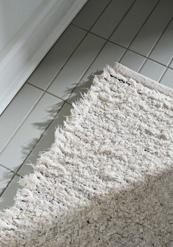 BROSTE COPENHAGEN Smilla gulvtppe, rektangulr - off white bomuld (200x300)