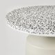 BROSTE COPENHAGEN Agari sidebord, rund - gr/sort terrazzo og rainy day gr jern (45)