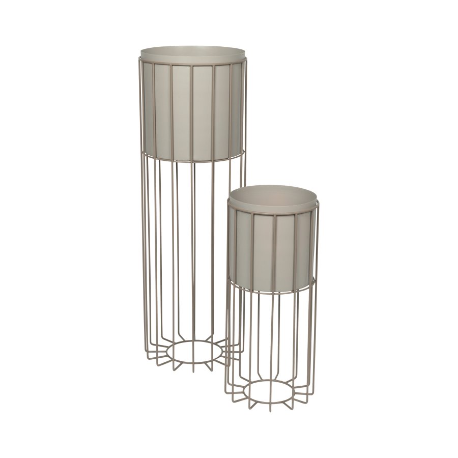 BROSTE COPENHAGEN Fenja stander m. skjuler - taupe jern (st af 2)