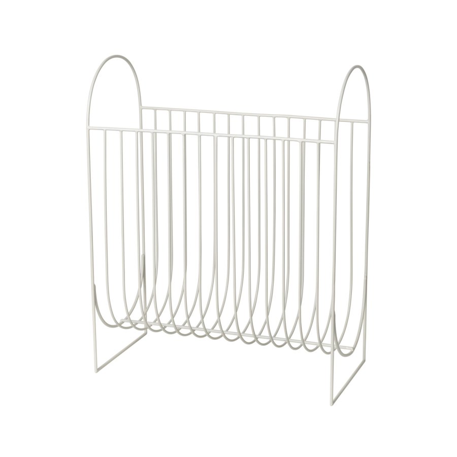 BROSTE COPENHAGEN Maggie magasinholder - lysegr jern