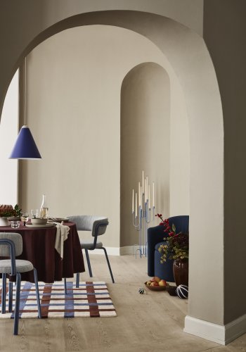 BROSTE COPENHAGEN Farri lysestage - varm lysegr jern