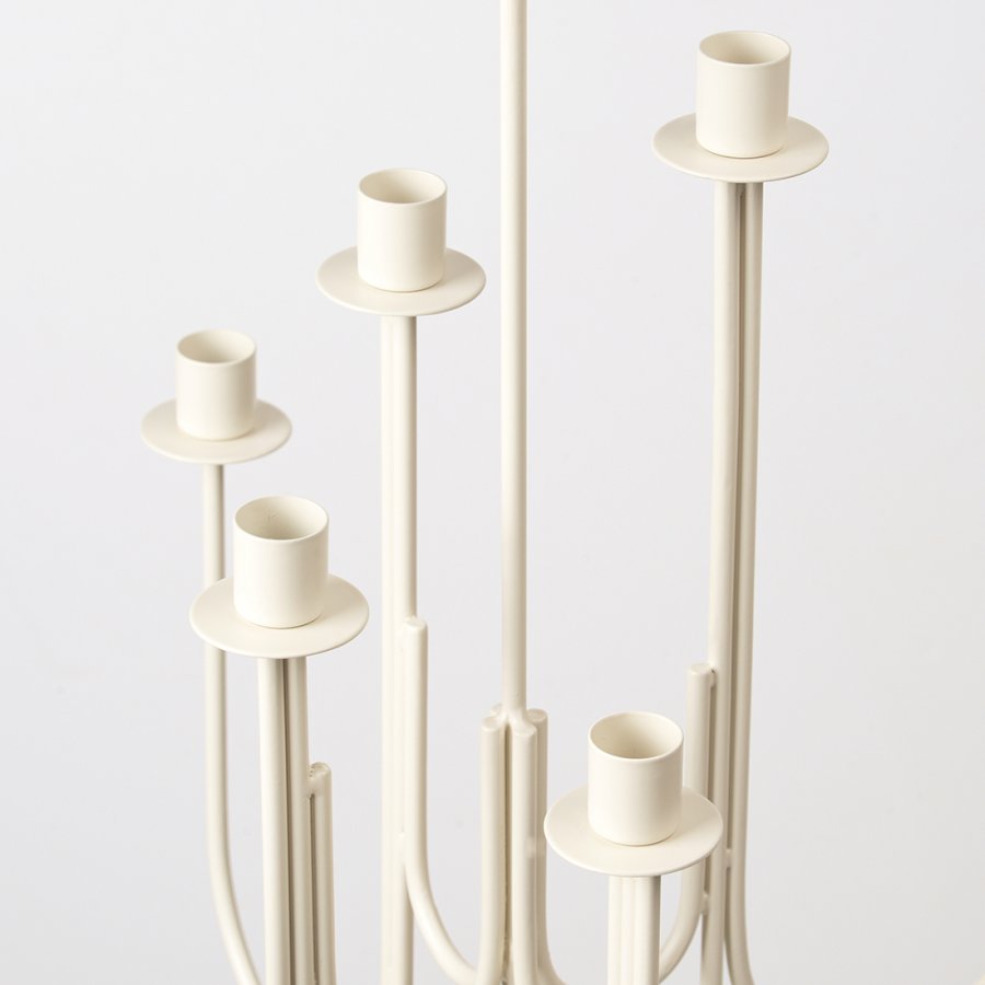 BROSTE COPENHAGEN Farri lysestage - varm lysegr jern