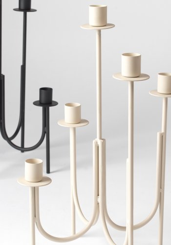 BROSTE COPENHAGEN Farri lysestage - sort jern